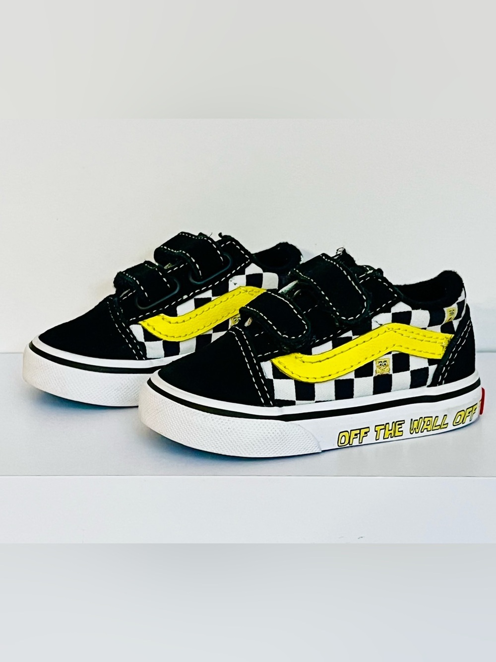 Vans x SpongeBob Old Skool Velcro Toddler Size 4